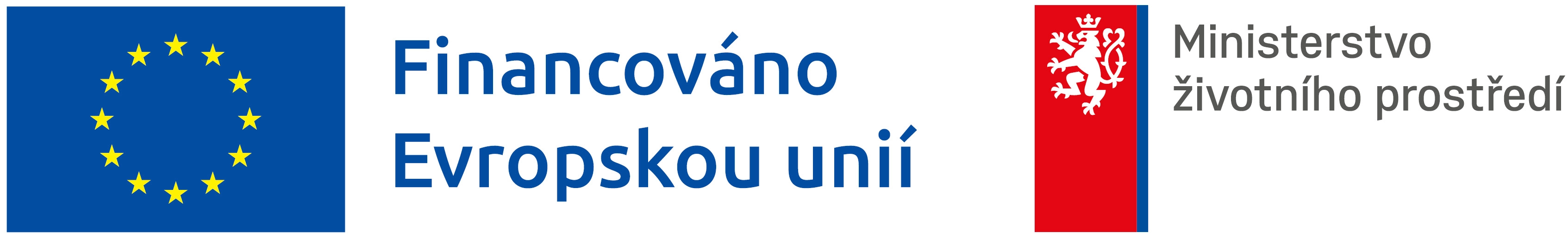EU Finanováno MŽP barva