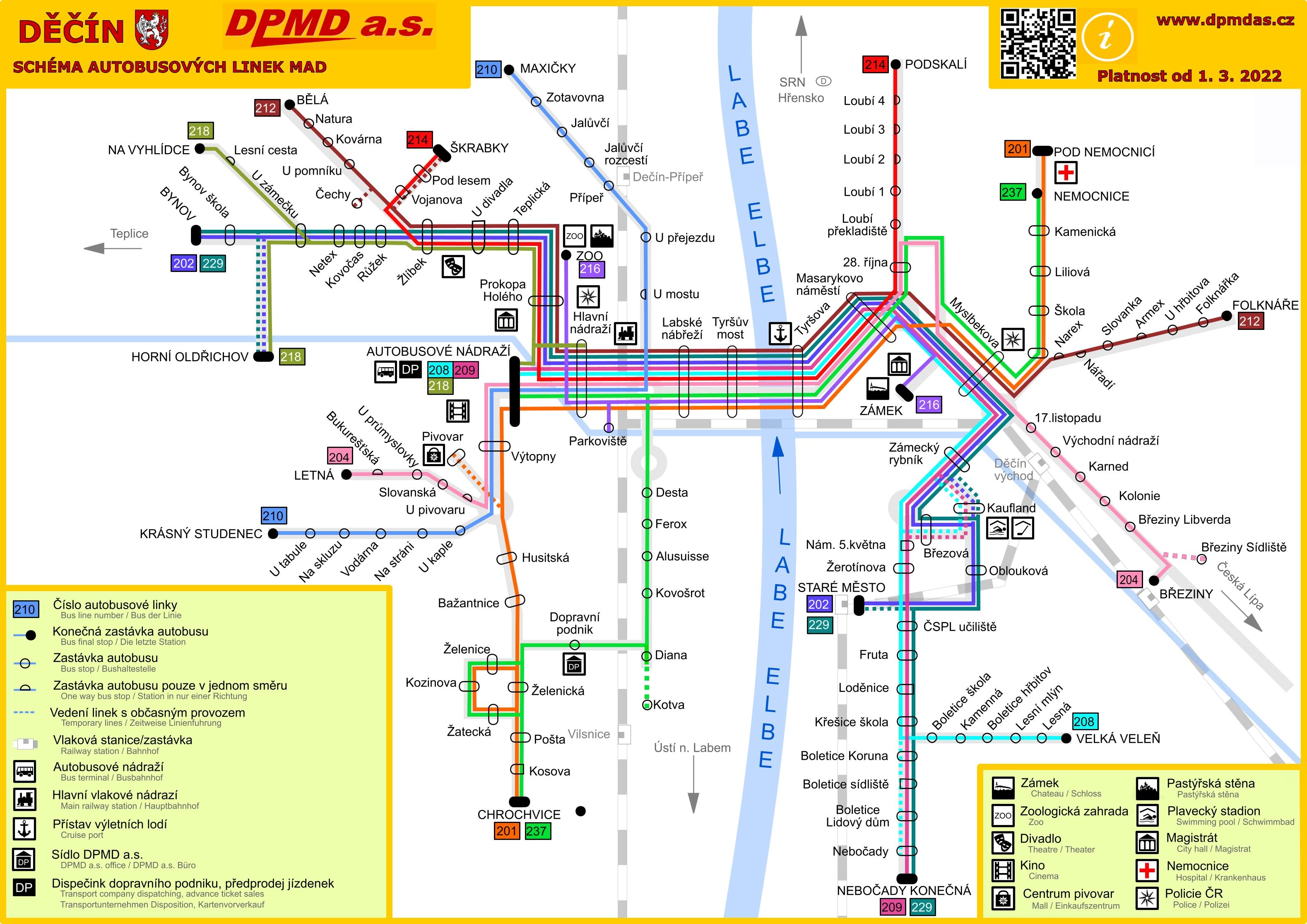 Jízdní řády mapa