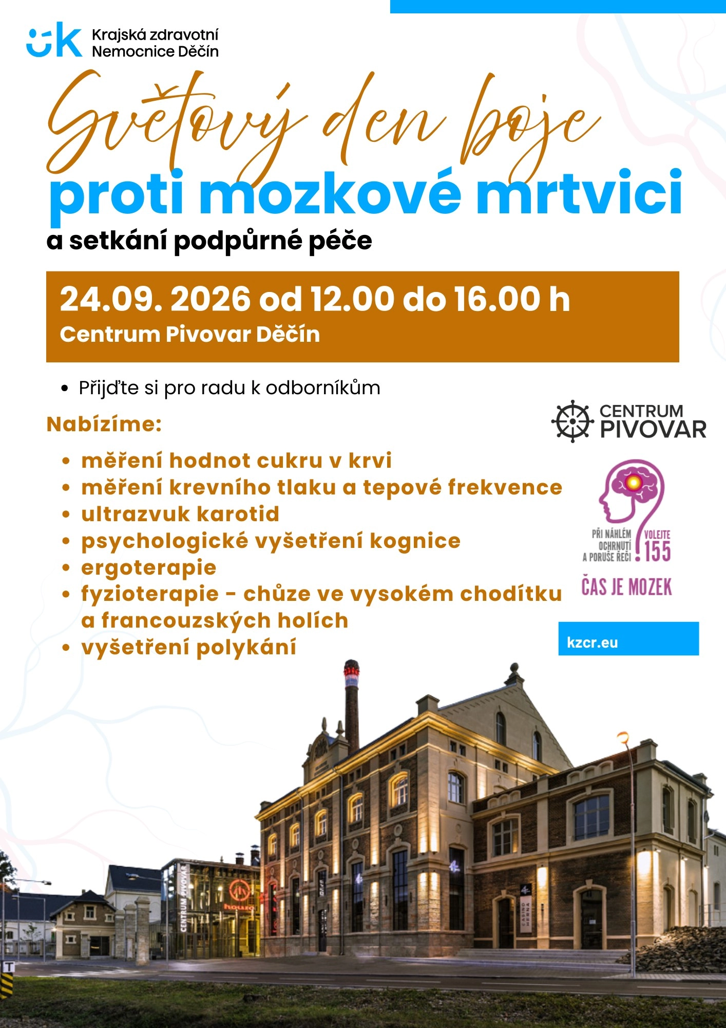 Světový den boje proti mozkové mrtvici a setkání podpůrné péče Děčín