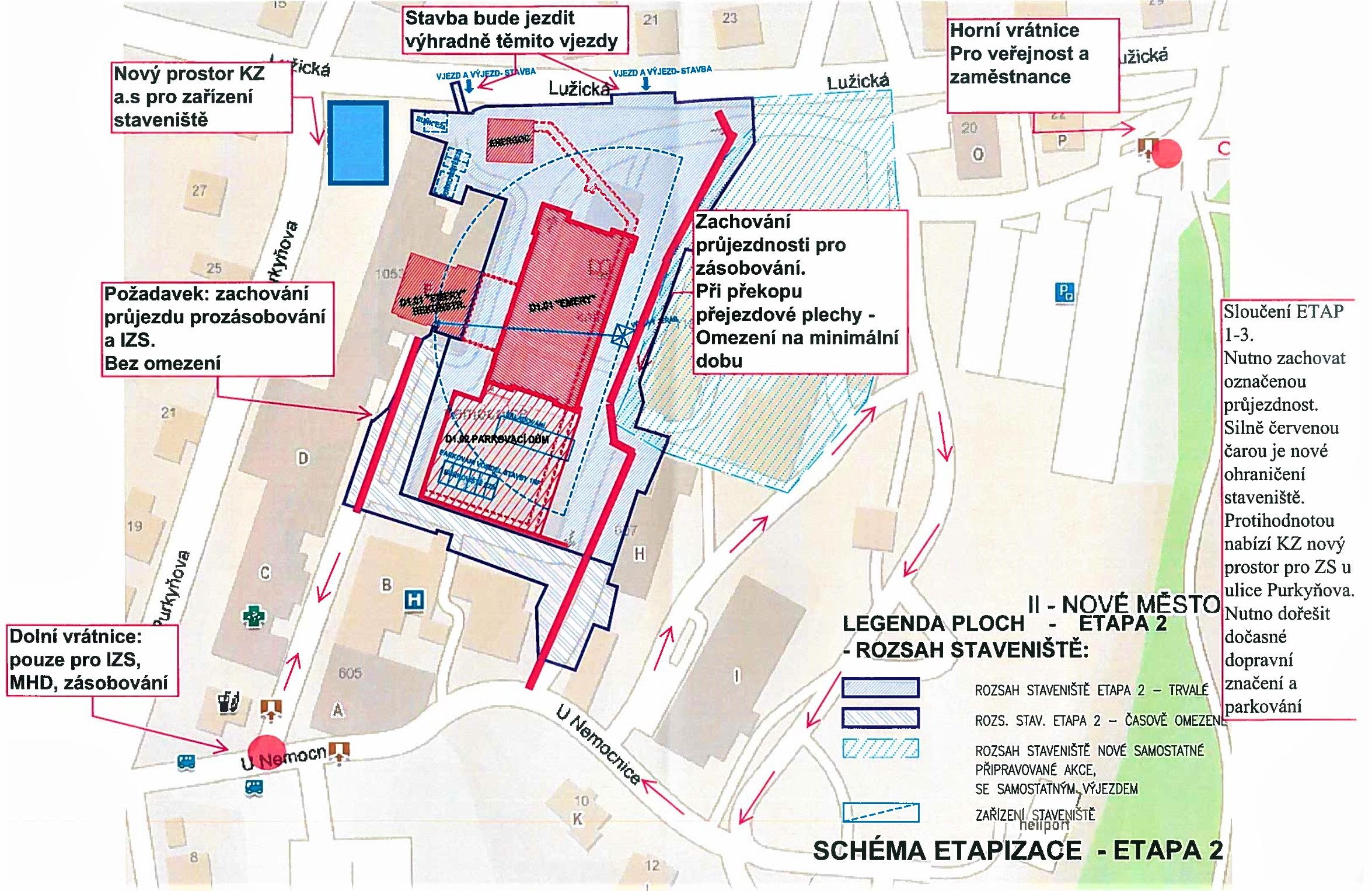 situační mapa zábor