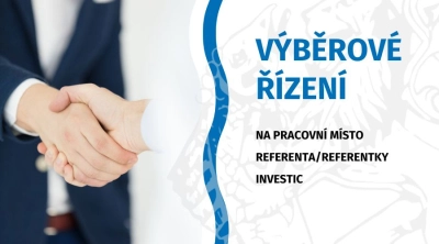 Výběrové řízení: REFERENT/REFERENTKA INVESTIC