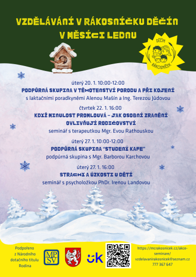 Vzdělávání v Rákosníčku Děčín - leden 2026