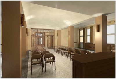 Vizualizace nové obřadní místnosti