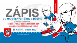 Zápisy do mateřských škol pro školní rok 2020/2021