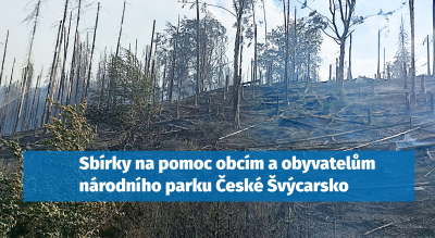 Sbírky na pomoc obcím a obyvatelům NP České Švýcarsko