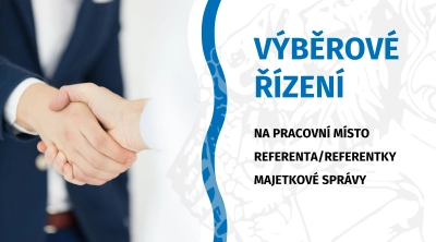 Volné pracovní místo: REFERENT/REFERENTKA MAJETKOVÉ SPRÁVY
