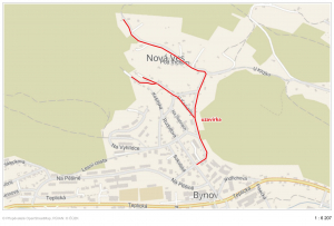 Uzavírka ulic U Korkárny a Pod vrchem 1.6. – 31.8.2020