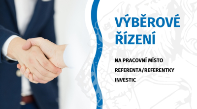 Výběrové řízení: ÚŘEDNÍK/ÚŘEDNICE – REFERENT/REFERENTKA INVESTIC