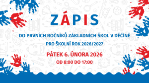 Zápisy dětí do prvních tříd pro školní rok 2026/2027