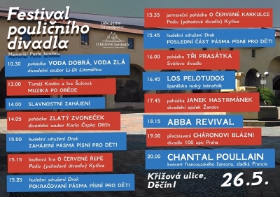 Poslední víkend letošních městských slavností bude patřit divadlu a dětem