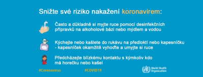 Aktuální informace ke koronaviru ze dne 9.3.2020