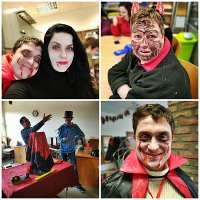 Klienti denního stacionáře uspořádali Halloweenskou zábavu