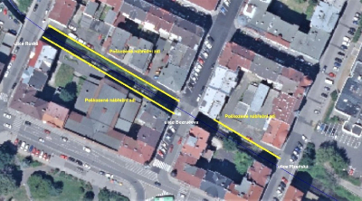 Uzavření komunikací podél Jílovského potoka v Podmoklech