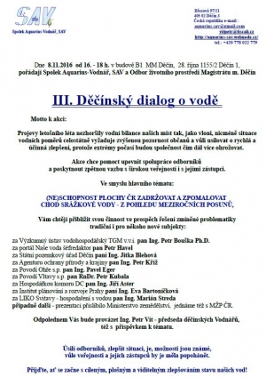 III. Děčínský dialog o vodě
