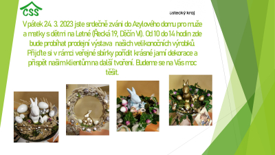 Prodejní výstava velikonočních výrobků