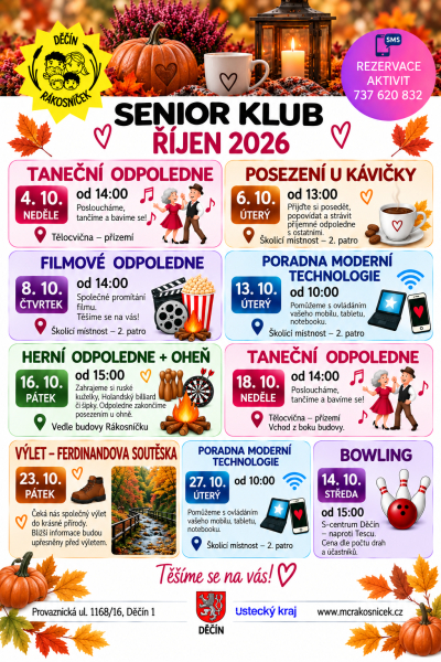 Říjen v Senior klubu Rákosníček