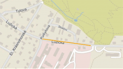Lužická ulice se v pondělí 14. března na několik hodin uzavře 