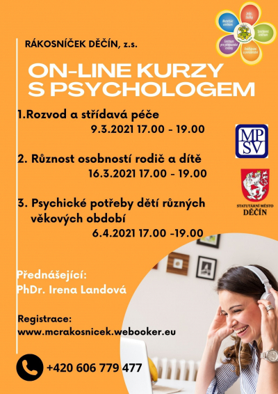 Rákosníček Děčín, z.s. - on-line kurzy s psychologem II.