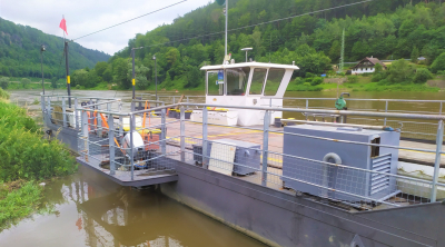 Přívoz v Dolním Žlebu bude jezdit kvůli uzavírce zdarma