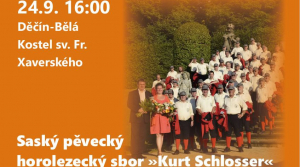 V kostele sv. Františka v Děčíně-Bělé vystoupí známý drážďanský horolezecký pěvecký sbor v sobotu 24. září