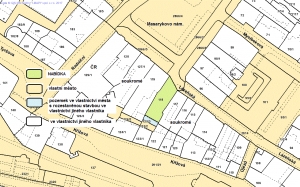 Město nabízí k prodeji pozemek v centru nedaleko Masarykova náměstí