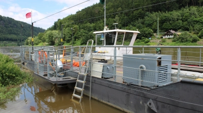 FOTO: Přívoz v Dolním Žlebu znovu v provozu