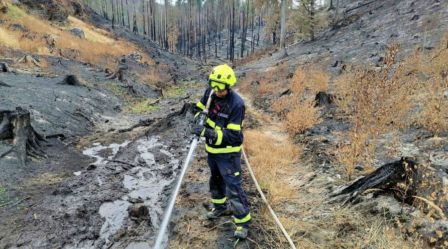 Město mimořádně odmění své dobrovolné hasiče za zásah u požáru v národním parku České Švýcarsko